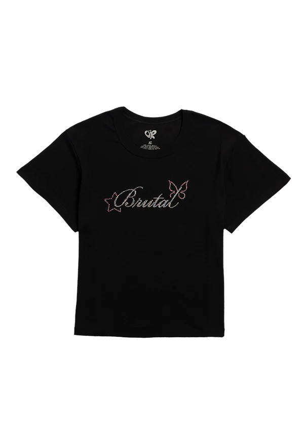 brutal rhinestone baby t-shirt