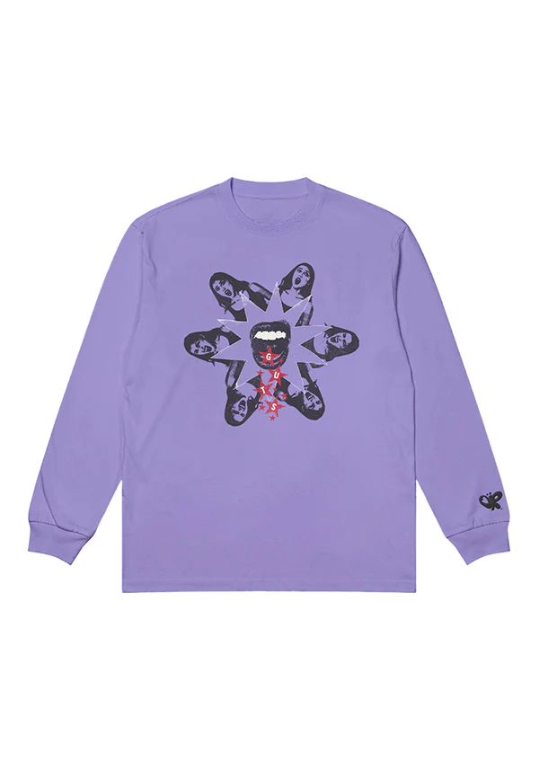 GUTS dateback longsleeve t-shirt in purple