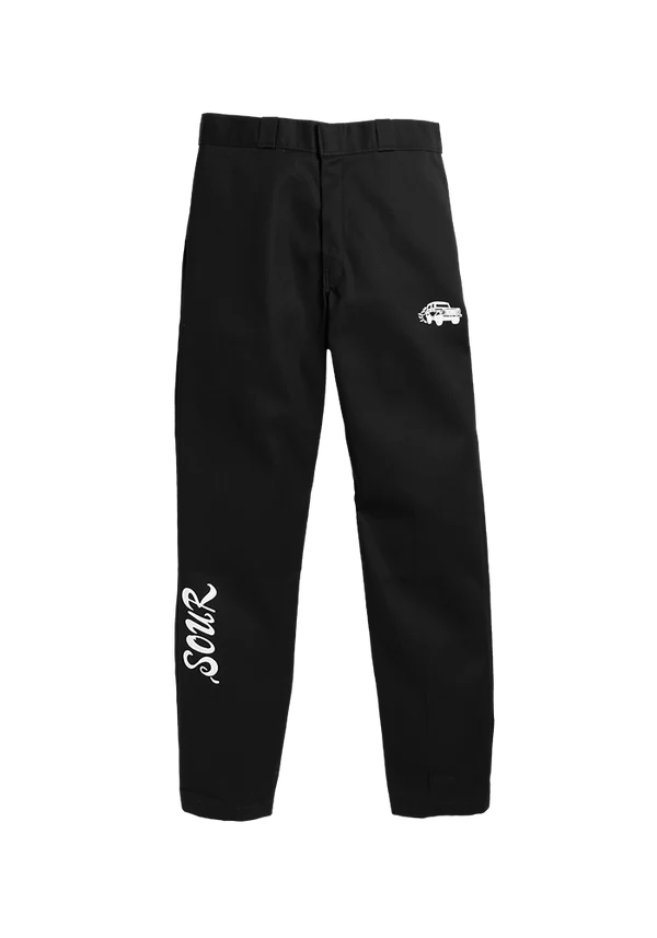SOUR work pant in black