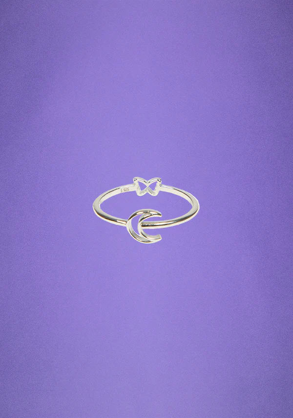 crescent moon ring